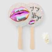 Auf Wiedersehen küssen Fächer (Vorne und Hinten)