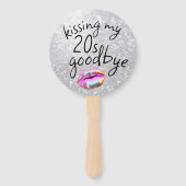 Auf Wiedersehen küssen Fächer (Rückseite)