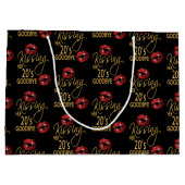 Auf Wiedersehen küssen - Rote Lippen Große Geschenktüte (Rückseite)