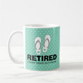 Auf Wiedersehen lustige Ruhestands-Tasse der Kaffeetasse (Links)