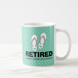 Auf Wiedersehen lustige Ruhestands-Tasse der Kaffeetasse