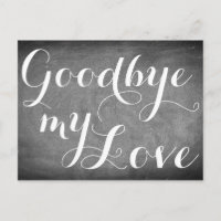 Auf Wiedersehen meine Liebe Handwriting Typografie