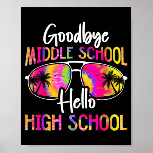 Auf Wiedersehen Mittelschule Hallo Oberstufe Somme Poster