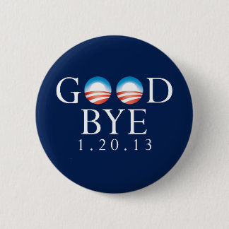 Auf Wiedersehen Obama-Knopf Button