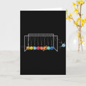 Auf Wiedersehen Pluto Lustiges Sonnensystem-Planet Karte (Gelbe Blume)