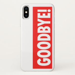 AUF WIEDERSEHEN! Rot und Weiß Case-Mate iPhone Hülle