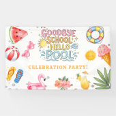 Auf Wiedersehen Schule Hallo Pool Banner (Horizontal)