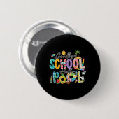 Auf Wiedersehen Schule Hallo Pool Lustige Sommerfe Button (Vorne & Hinten)