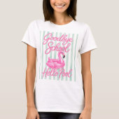 Auf Wiedersehen Schule Hallo Pool T-Shirt (Vorderseite)