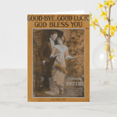 Auf Wiedersehen, segnen viel Glück, Gott Sie Karte (Gelbe Blume)