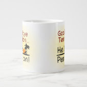 Auf Wiedersehen Spannung, hallo Pensions-lustiger Jumbo-Tasse (Vorderseite)