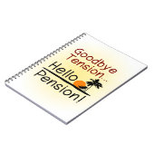 Auf Wiedersehen Spannung, hallo Pensions-lustiger Notizblock (Linke Seite)