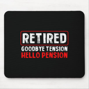 Auf Wiedersehen Spannung Hallo Rente Lustiger Ruhe Mousepad