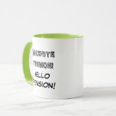 Auf Wiedersehen Spannungshallo Tasse (Vorderseite Links)