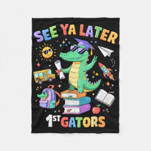 Auf Wiedersehen später 1. Gators Alligator Lehrer Fleecedecke