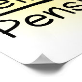 Auf Wiedersehen Tension, Hallo Pension Funny Retir Poster (Ecke)