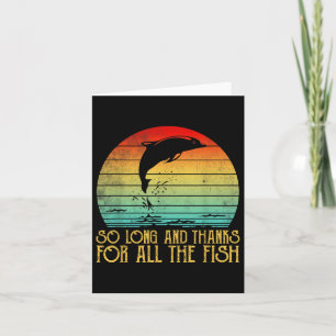 Auf Wiedersehen und danke für all den Fisch Vintag Karte