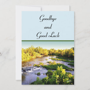 Auf Wiedersehen und Viel Glück-Flachkarte Feiertagskarte