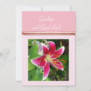 Auf Wiedersehen und Viel Glück-Flachkarte Feiertagskarte