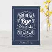 Auf Wiedersehen und Viel Glück Verlassend Karte (Gelbe Blume)