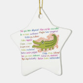 Auf Wiedersehen und Viel Glück von Group, Alligato Keramikornament (Links)