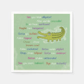 Auf Wiedersehen und Viel Glück von Group, Alligato Serviette (Vorderseite)