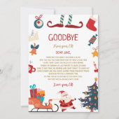 Auf Wiedersehen von Elf Weihnachtsbrief Einladung (Vorderseite)