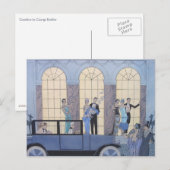 Auf Wiedersehen von George Barbier Postkarte (Vorne/Hinten)