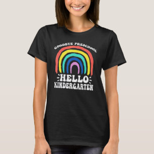 Auf Wiedersehen Vorschule Hallo Kindergarten Lehre T-Shirt