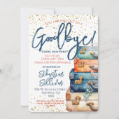 Auf Wiedersehen weg Party Einladung (Vorderseite)