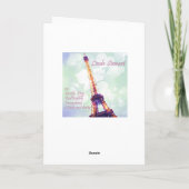 "Auf Wiedersehen Winter, hallo Frühlings-" leere Karte (Rückseite)