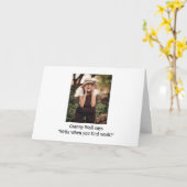 Auf Wiedersehen, wir sind durch Grußkarte Karte (Gelbe Blume)