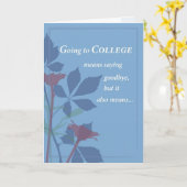 Auf Wiedersehen zur Uni Karte (Gelbe Blume)