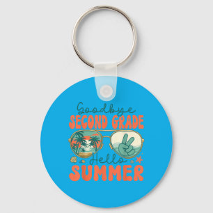 Auf Wiedersehen Zweite Klasse Hallo Sommer 2. Klas Schlüsselanhänger