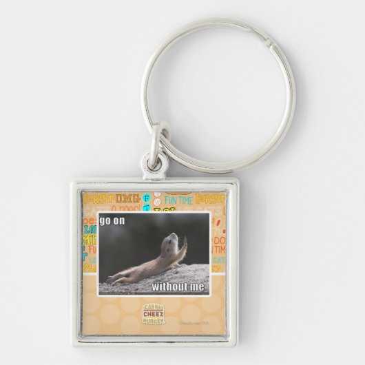 Auf withouth gehe ich schlüsselanhänger (Vorne)