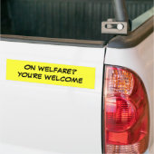 AUF WOHLFAHRT? SIE sind WILLKOMMEN Autoaufkleber (Auf Lkw)