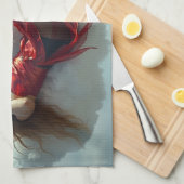 Auf Wolke sieben Geschirrtuch (Viertel Falte)