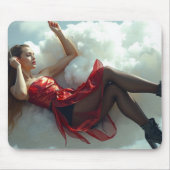 Auf Wolke sieben Mousepad (Vorne)