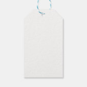 Auf Wolke Sieben, Personalisierter blauer Elefant Geschenkanhänger (Rückseite)