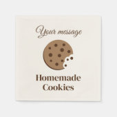 Auf Wunsch zeichnend Servietten mit Schokoladenkek (Vorderseite)