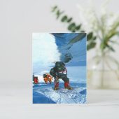 Auf Ziel und Erfolg klettern Postkarte (Stehend Vorderseite)