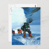 Auf Ziel und Erfolg klettern Postkarte (Vorne/Hinten)