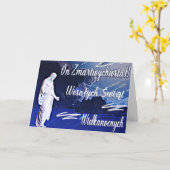 Auf Zmartwywstał! - Wielkanocna kartka z Karte (Gelbe Blume)