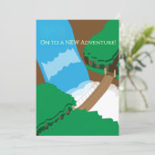 Auf zu einem neuen Abenteuer Einladung (Stehend Vorderseite)