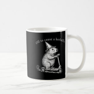 Auf zu einem Tumult, lustiger Murmeltier Roller Kaffeetasse