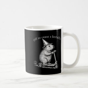 Auf zu einem Tumult Lustiger Murmeltier Roller Kaffeetasse