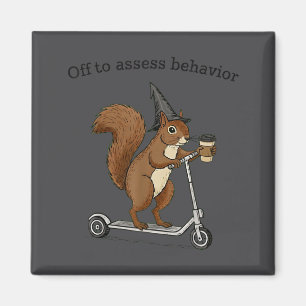Auf zu Ess-Verhalten Lustiges Eichhörnchen Aba Ver Magnet