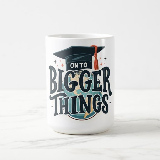 Auf zu Größerem Abschluss Kaffeetasse (Mittel)