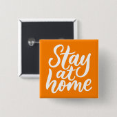 Auf Zuhause bleibe Button (Vorne & Hinten)