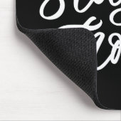 Auf Zuhause bleibe | EXTRAVAGANTER SCHRIFTART Mousepad (Ecke)